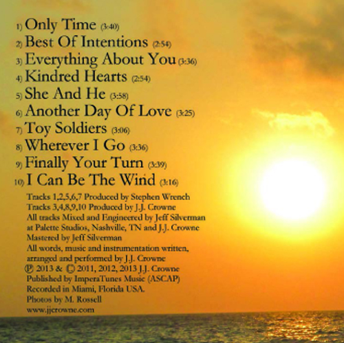 J.J. Crowne CD - inside credits