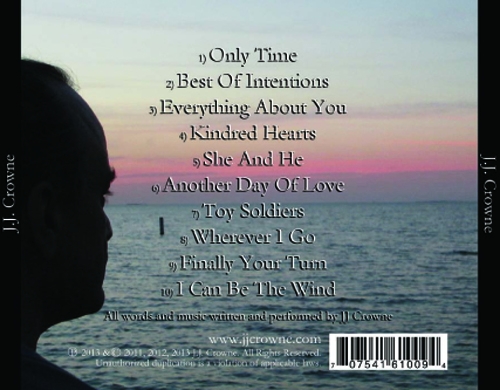 J.J. Crowne CD - back cover